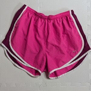 Nike Women's Shorts Pink Maroon Trim Medium